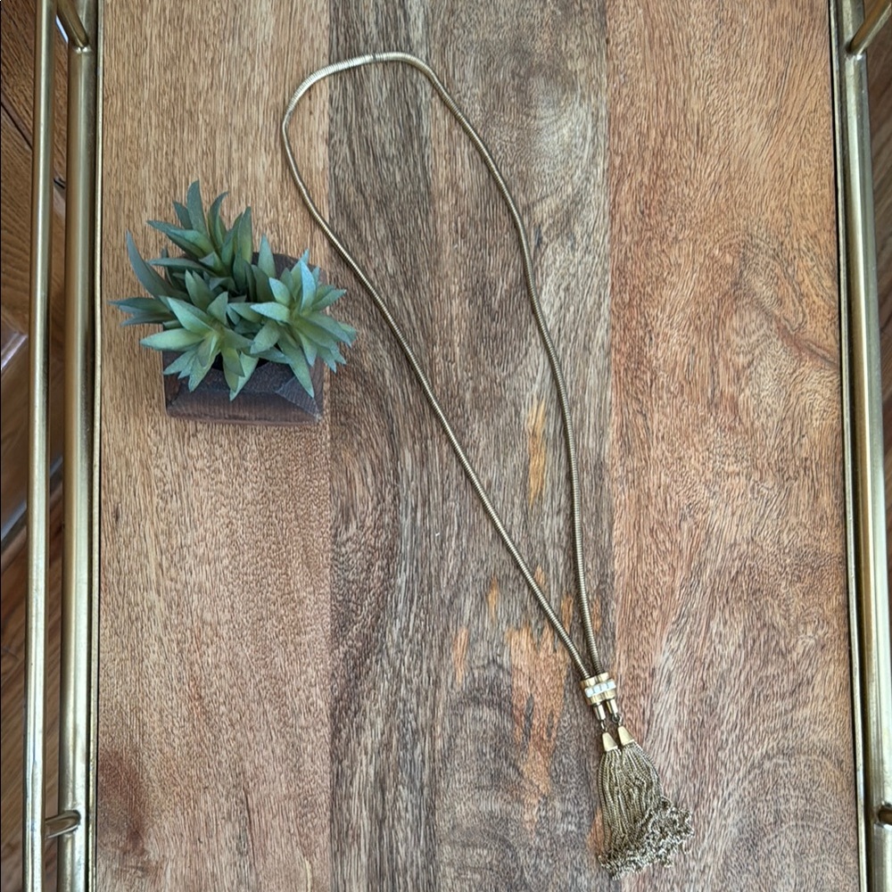 Stella & Dot Jaqueline Tassel Necklace
